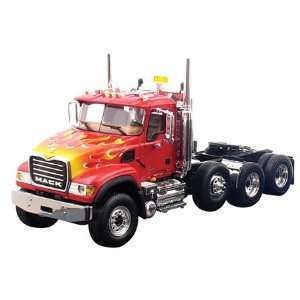   Axle Tractor Red W/Flames 1/34 First Gear 10 3839: Toys & Games
