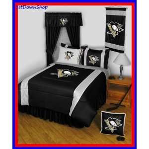 Pittsburgh Penguins 5Pc SL Queen Comforter/Sheets Bed Set 