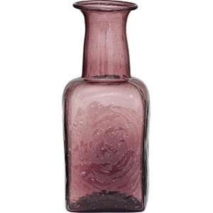  Port Red Recycled Glass Vase (square design): Home 