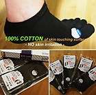  100% COTTON on Skin Touch Mens Womens LOW CUT Five Toe Socks Shoes