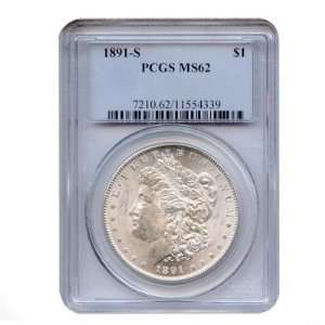 1891 S Morgan Dollar MS62 PCGS 
