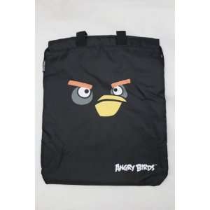  Licensed Angry Birds BLACK Drawstring Bag 