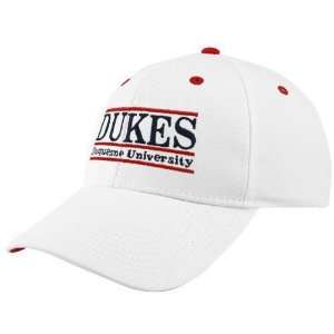 The Game Duquesne Dukes White Three Bar Classic Adjustable Hat  