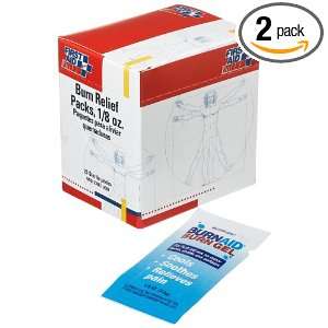  First Aid Only Burn Relief Pack, 3.5 Gram, 25 Count Boxes 