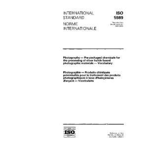   based photographic materials    Vocabulary ISO TC 42/WG 6 Books