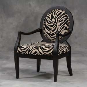  Black Zebra Print Occasional Chair