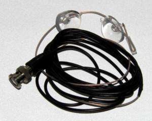 BNC SCANNER GLASS MOUNT WIRE ANTENNA WITH SUCTION CUPS  