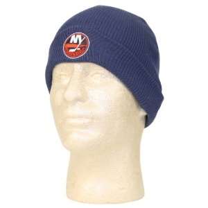   Classic Logo Cuffed Winter Knit Hat   Blue: Sports & Outdoors