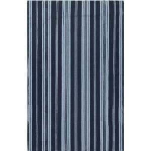   Stripes Collection Contemporary Hand Woven Wool Rug 2.00 x 3.00