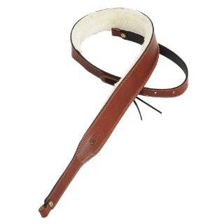 Levys Leathers PMB42 WAL 2 inch Carving Leather Banjo Strap with 
