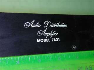 Audio Distribution Amplifier Model 7821 MAP USA made   