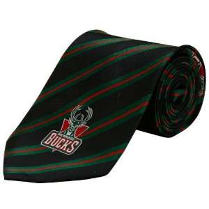   : Milwaukee Bucks Black Logo Stripe Silk Neck Tie: Sports & Outdoors