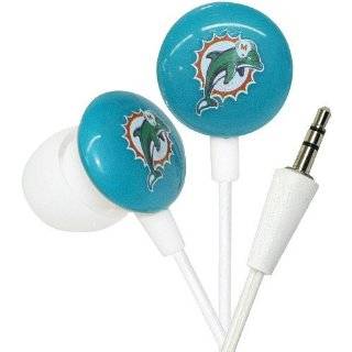 NFL Miami Dolphins Team Logo DJ Headphone:  Sports 