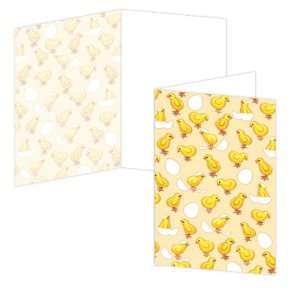  ECOeverywhere Chick Toss Boxed Card Set, 12 Cards and 