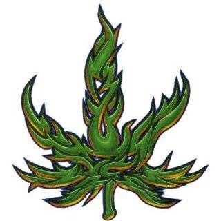  Tribal Marijuana Pot Leaf   Sticker / Decal: Automotive