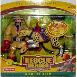  Rescue Heroes Wildlife Team Moe Zambeek & Spotter Jungle Team Toy 