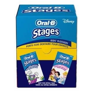 Oral B Stages Floss, Kids Flossers Bag, 20 Count Bags (Pack of 24)