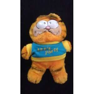  1978 Plush Garfield Wearing Party Shirt 7 In Everything 