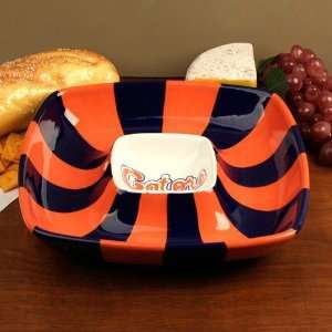    Florida Gators 2 In 1 Square Chips & Dip Bowl: Sports & Outdoors