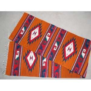  Woven Wool Zapotec Table Runner 15x80 (b14)
