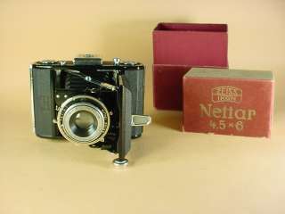 CAMERA 6x4.5 CAMERA NETTAR 75mm f/4.5 LENS ZEISS IKON 515 CAMERA 