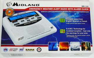 MIDLAND WR120 All Hazard Weather Alert Radio/Alarm (TWO WAY RADIOS 