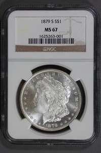 1879 S Morgan Silver Dollar MS67 NGC United States Mint Coin #07 