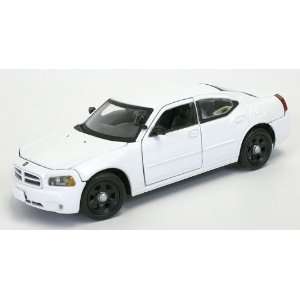   : First Response 1/43 Dodge Charger Police Car   WHITE: Toys & Games