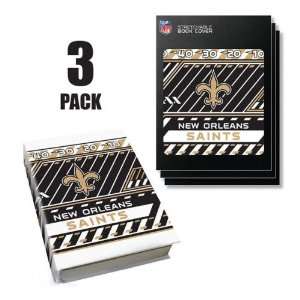  New Orleans Saints Stretch Book Covers (3 Pack): Sports 