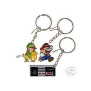  Nintendo Key Chain   Mario Link & Controller Zipper (Set 