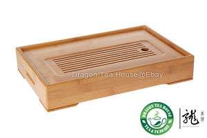 Chinese Bamboo Gongfu Tea Table Serving Tray 14 * 10  