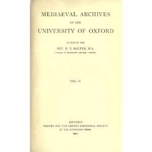   Archives Of The University Of Oxford University Of Oxford Books