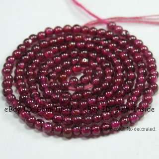 2mm Round Dark red Garnet Small Tiny Beads strand 12.5  