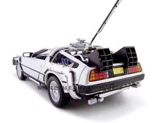   diecast model of delorean from movie back to the future 1 die cast car