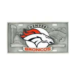  Denver Broncos   3D NFL License Plate: Sports & Outdoors
