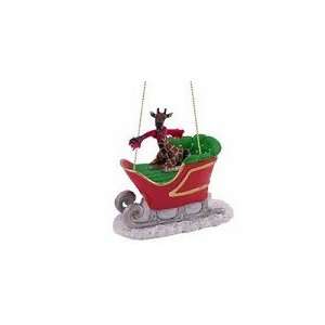  Giraffe Sleigh Ride Christmas Ornament: Home & Kitchen
