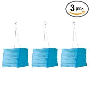   shape Silk Effects Solar Lantern, Blue, 3 Pack: Home Improvement