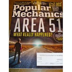  Popular Mechanics September 2011 Area 51: Various: Books