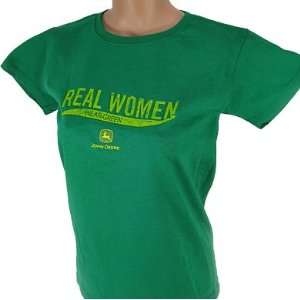  John Deere Real Women Wear Green T shirt   STRWGT