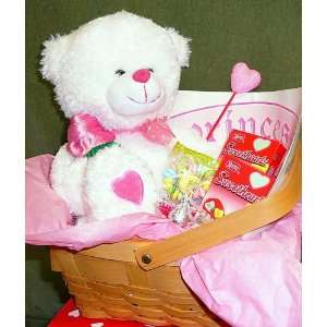  Princess Bear Valentines Basket: Toys & Games