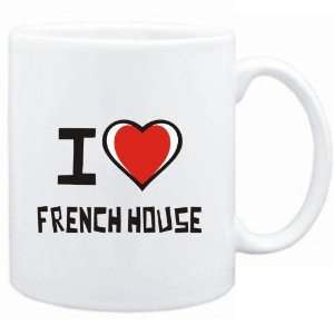 Mug White I love French House  Music:  Sports & Outdoors