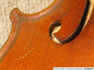 Nice old 3/4 (?) Violin NR violon full blocked  