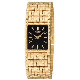 Brand New Seiko Mens SFR314 Dress Gold Tone Watch  