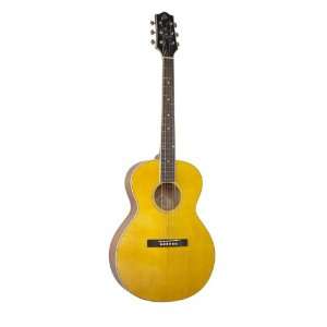  The Loar LH 200 NA Flat Top Acoustic Guitar, Natural 