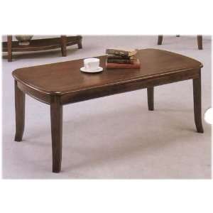  SLEEK DESIGN COFFEE TABLE IN RICH BROWN FINISH Furniture 