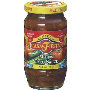 Casa Fiesta Taco Sauce, Medium, 8 Ounce  Grocery & Gourmet 