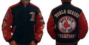 Boston Red Sox World Series Champions Suede Varisty Jacket by G III 