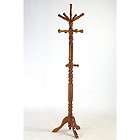 Heavy Wooden Sturdy Hat Purse Coat Rack Spinning Top Portion Tobacco