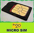   sim card for h2o wireless works $ 9 99 free shipping see suggestions