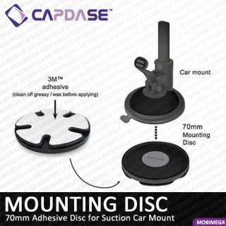 Capdase 3M Adhesive 70mm Mounting Disc for Suction Car Mount on 